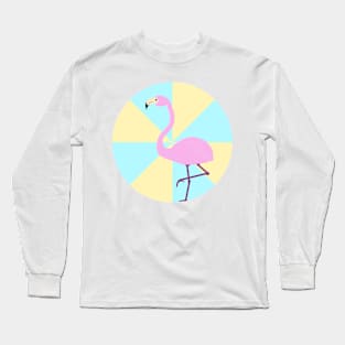 Hyper Bright Flamingo Long Sleeve T-Shirt